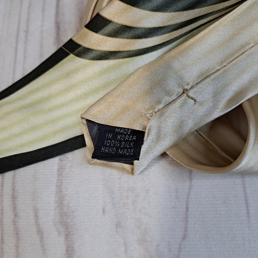 Versialles Bt Piattelli Diagonal Stripe Silk Tie - Picture 3 of 4